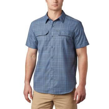 Columbia Overhemd Heren, Silver Ridge 2.0 Multi Plaid Short Sleeve Blauw, 74GMKTSPH